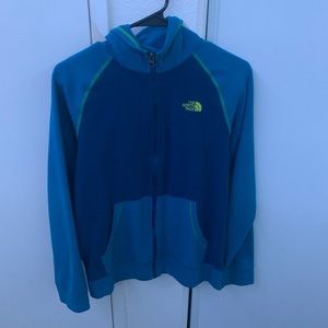 The north face zip up hoodie